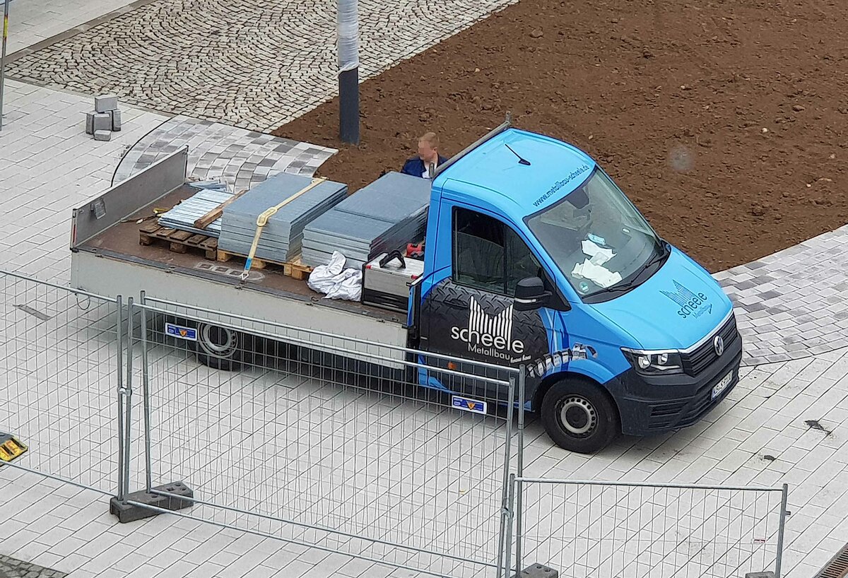 =VW Crafter von Metallbau SCHEELE steht im August 2021 in Kassel