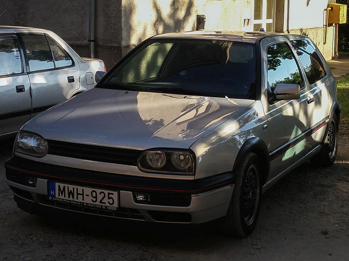 VW Golf III, gesehen in September 2019 in Ungarn (Pécs).