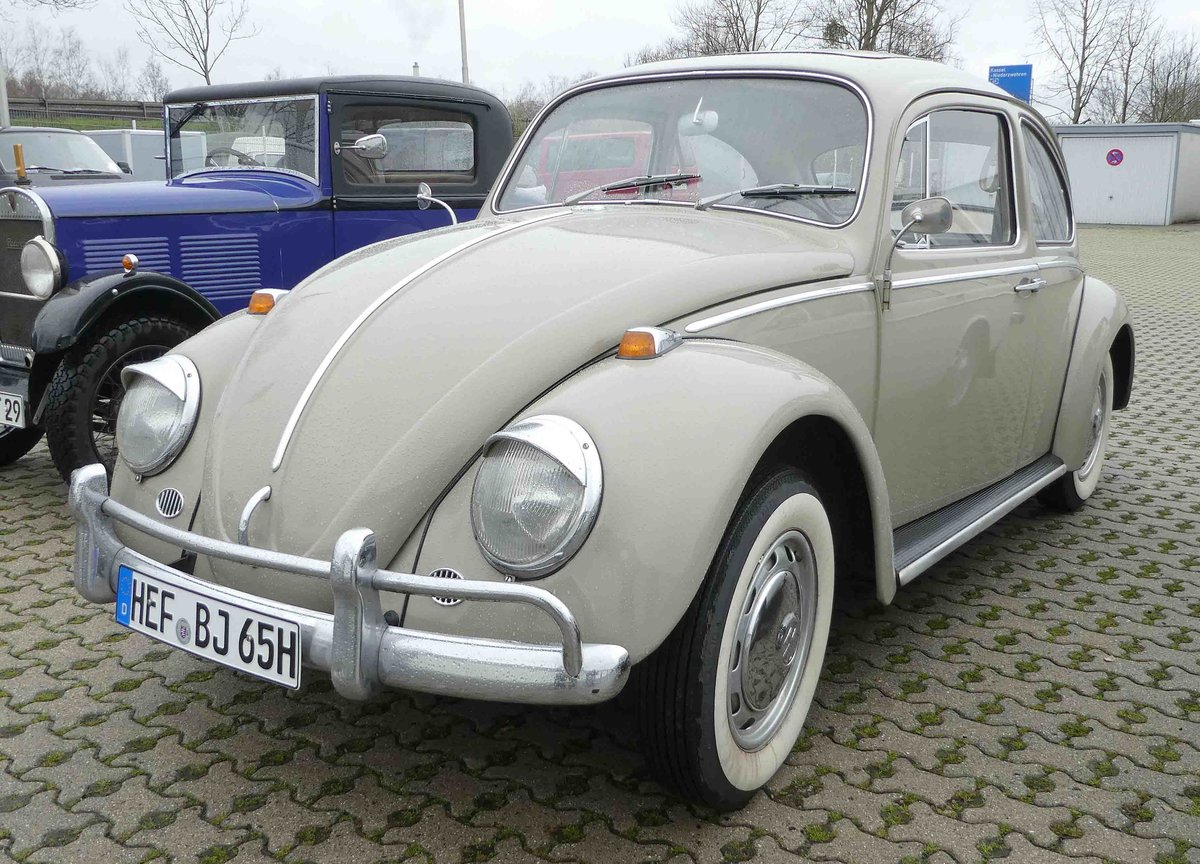 =VW Käfer 1200, gesehen bei der Technorama Kassel im März 2019