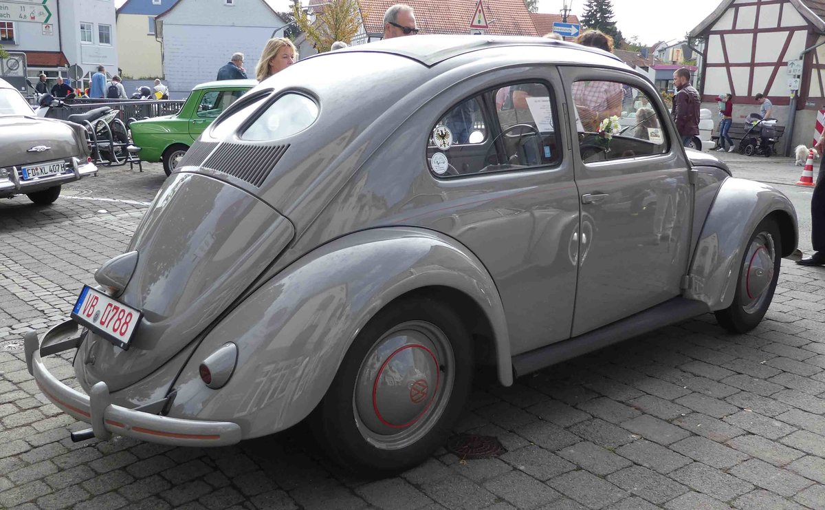 =VW Käfer, ausgestellt in Lauterbach, 09-2018