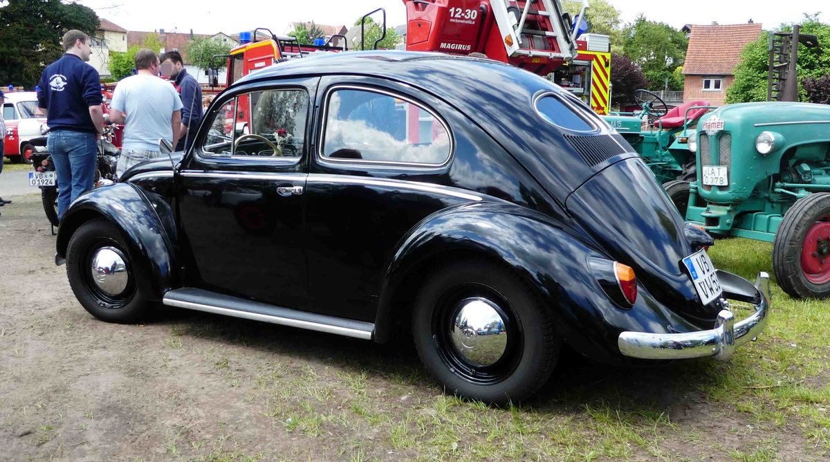 =VW Käfer, ausgestellt im Mai 2017 in der Burgenstadt Schlitz