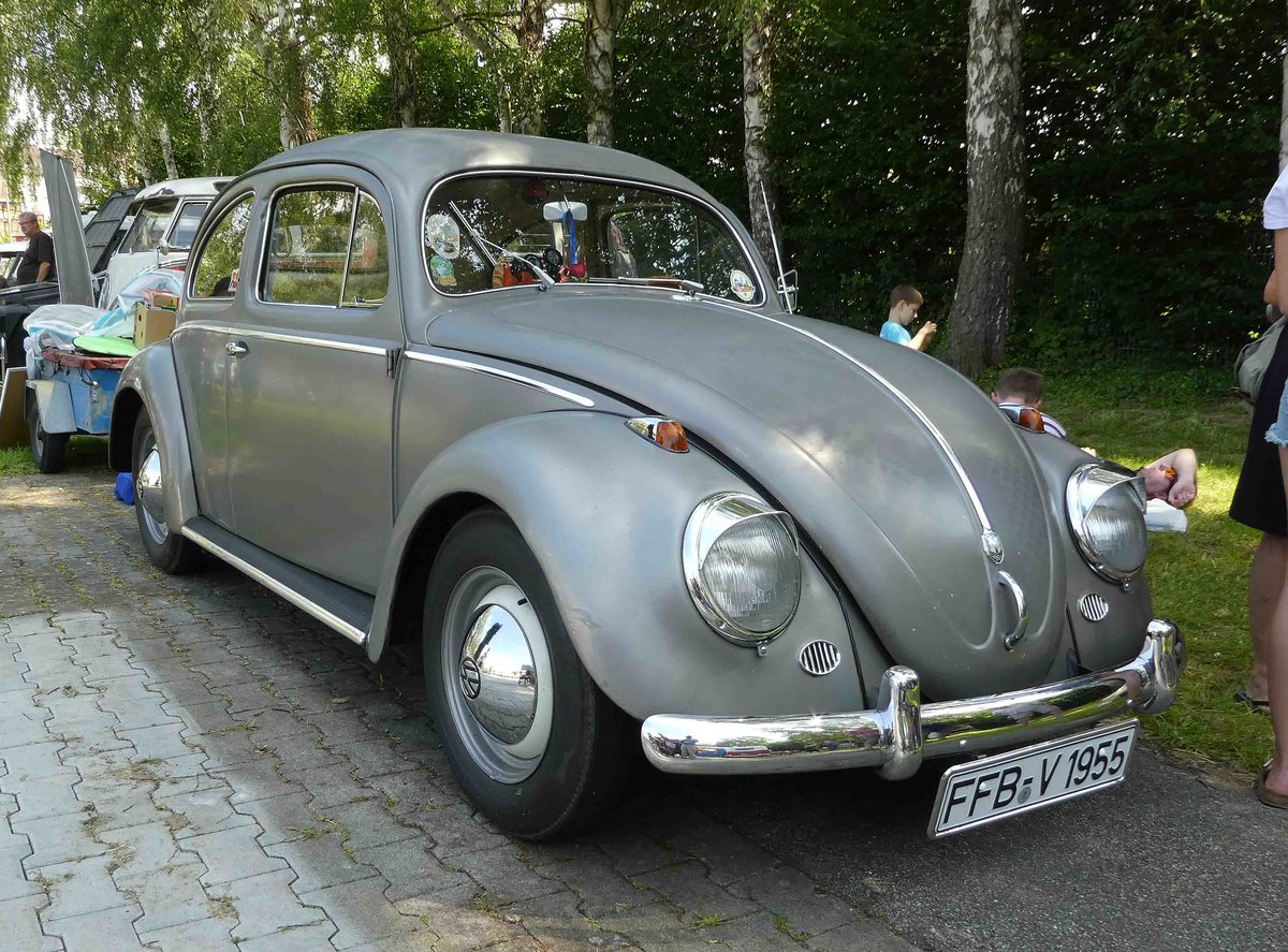 =VW Käfer, gesehen auf dem Ausstellungsgelände in Bad Camberg anl. LOTTERMANN-Bullitreffen im Juni 2019