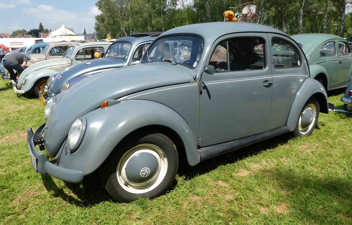 =VW Käfer, gesehen auf dem Ausstellungsgelände in Bad Camberg anl. LOTTERMANN-Bullitreffen im Juni 2019