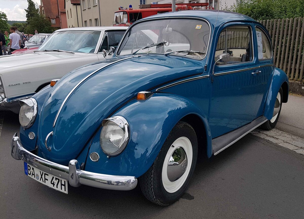=VW Käfer, gesehen bei den Fladungen Classics 2023 im Juli 23