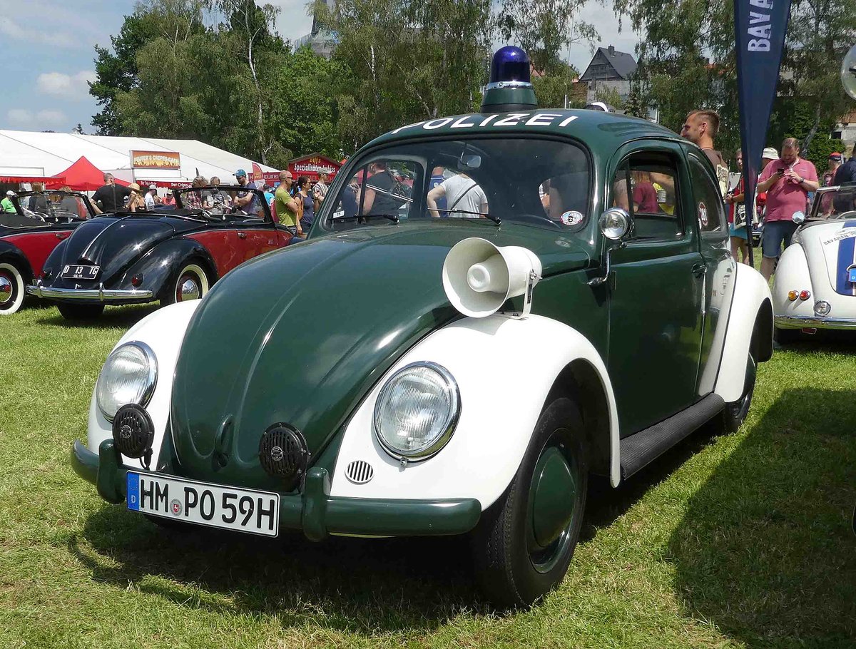 =VW Käfer, präsentiert auf dem Ausstellungsgelände in Bad Camberg anl. LOTTERMANN-Bullitreffen im Juni 2019
