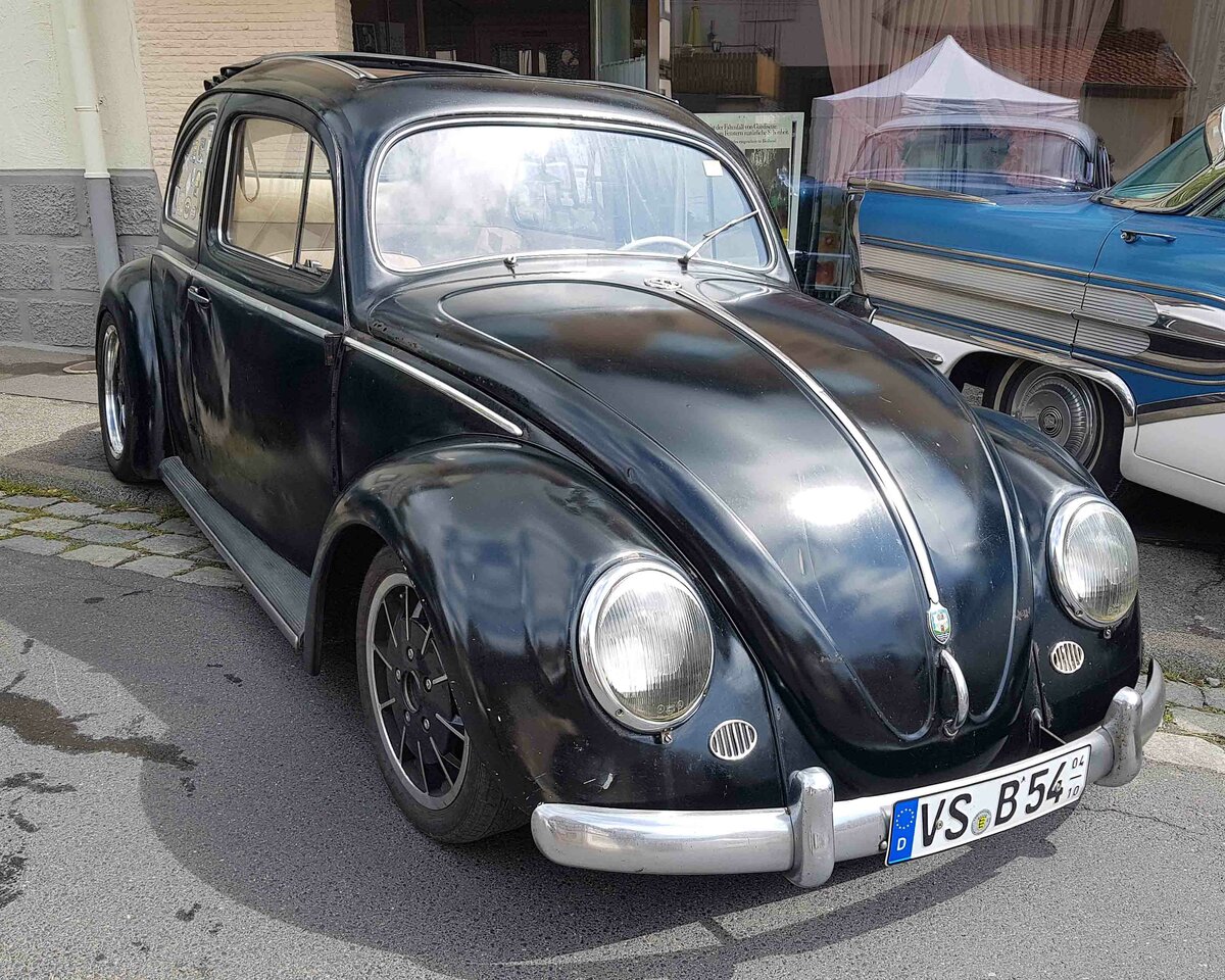 =VW Ovali-Käfer, ausgestellt bei den Fladungen Classics 2023 im Juli 23