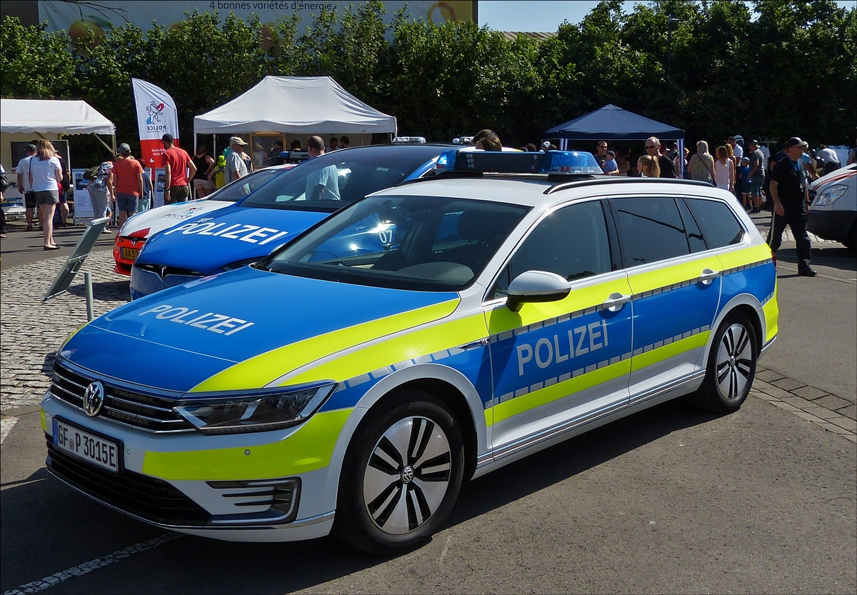 VW Passat der deutschen Polizei ist zum „Tag der Polizei“ in Mersch zu sehen. 30.06.2019