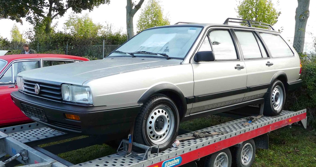 =VW Passat Variant B2, gesehen bei der Veterama Mannheim, 10-2017