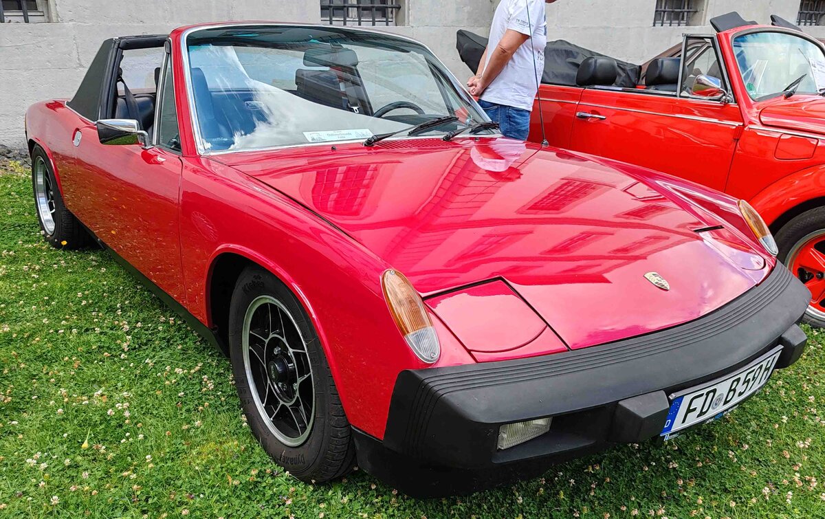 =VW Porsche, ausgestellt bei der Oldtimerausstellung Blech & Barock bei Schloss Fasanerie, 07-2026