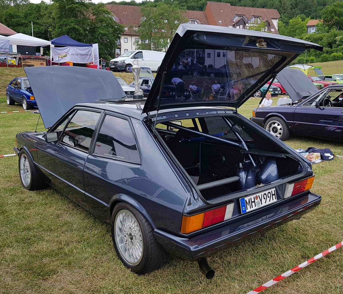 =VW Scirocco GLI, Bj. 1980, ausgestellt beim Scirocco-Treffen in Hohenroda, 06-2022