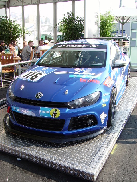 VW Scirocco R Rennwagen am 27.07.08 am Nürburgring 