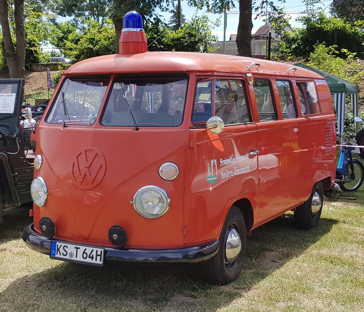=VW T 1, gesehen bei der Oldtimerveranstaltung in Gudensberg im Juni 2019