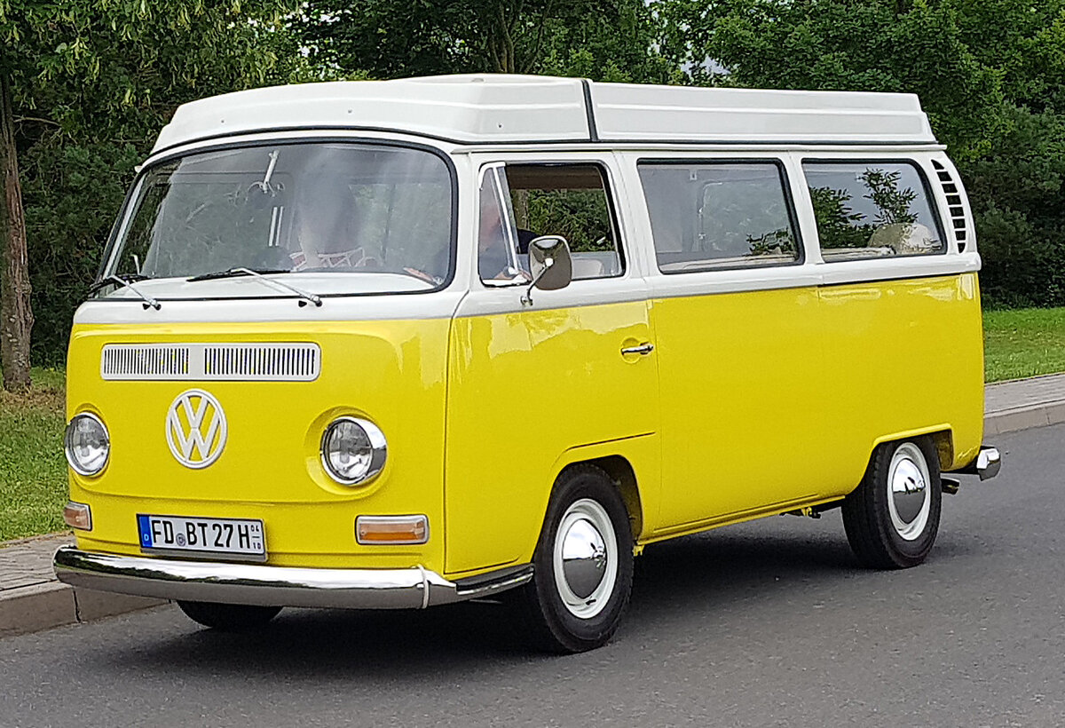 =VW T 2 ist Teilnehmer der DMV-Classic Tour  Rund um Fulda  im August 2021