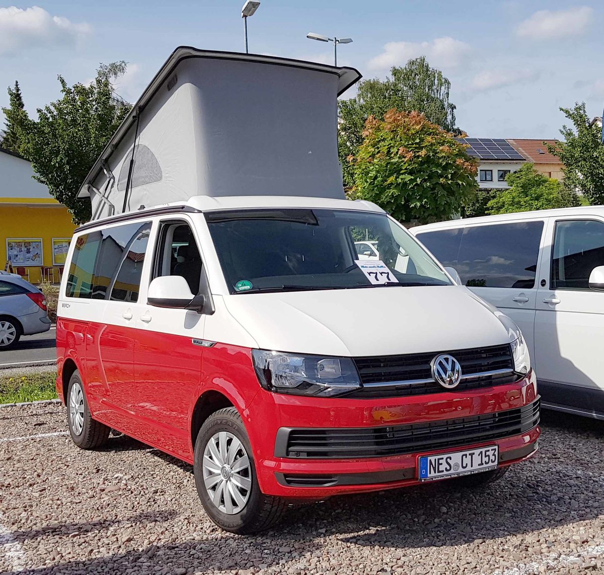 =VW T 6 steht beim Bullitreffen in Ostheim/Rhön im Juni 2019