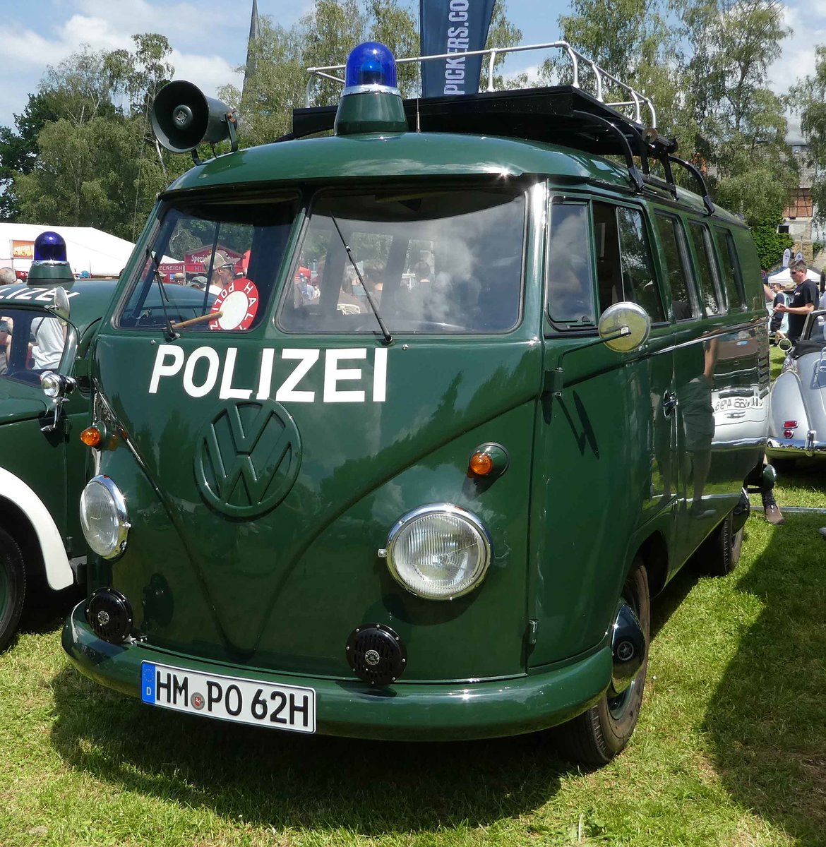 =VW T1 steht auf dem Ausstellungsgelände in Bad Camberg anl. LOTTERMANN-Bullitreffen im Juni 2019