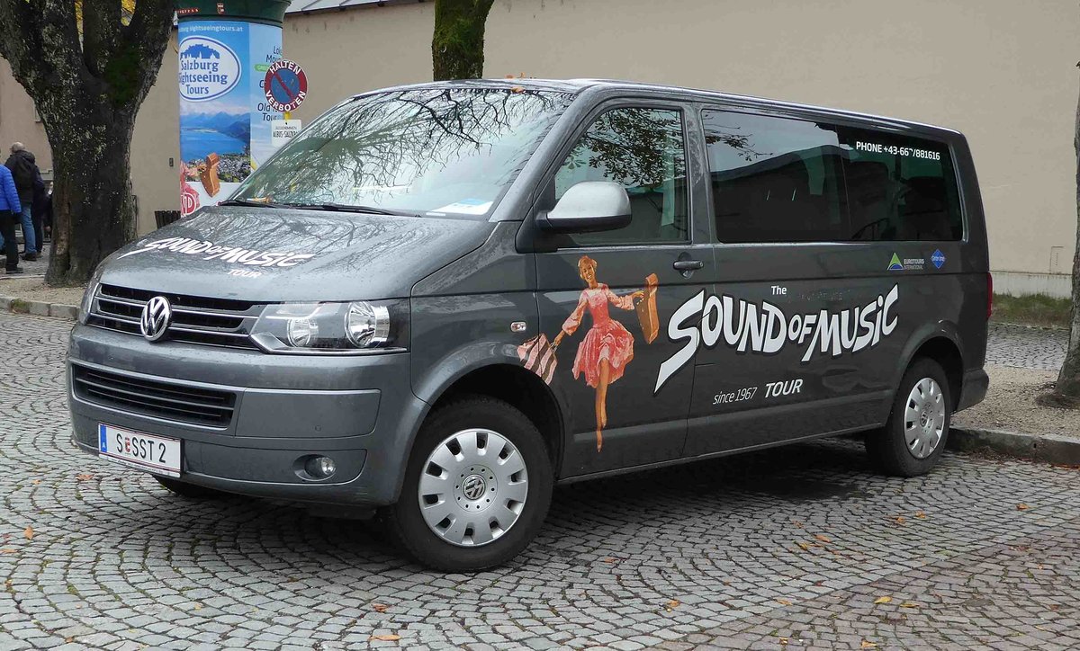 =VW T5 von SOUND of MUSIC, gesehen in Salzburg im Dezember 2018