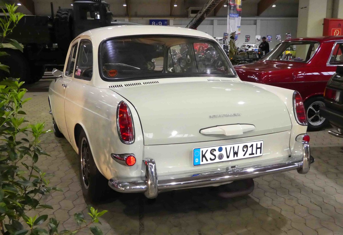 =VW Typ 3 1600, Bj. 1969, 1570 ccm, 50 KW, ausgestellt bei der Technorama Kassel im März 2019
