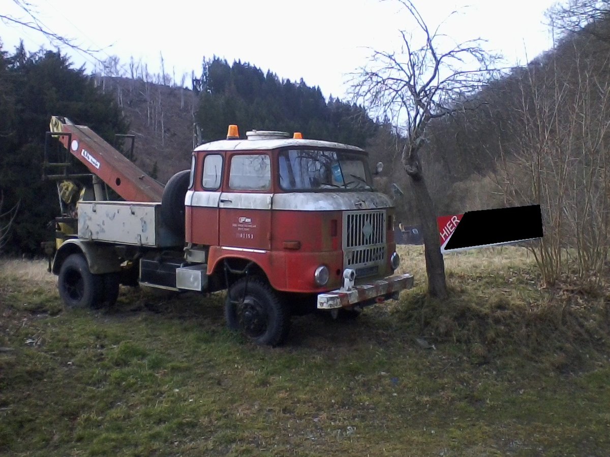 W 50 LA/AB Abschleppwagen Bild habe ich in Altenbrak im Harz am 15.02.2014 gemacht.