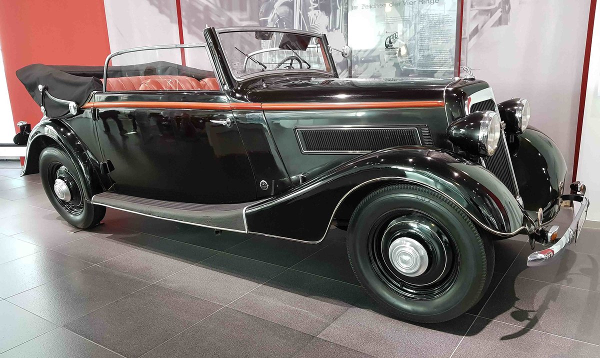 =Wanderer W 40, Bj. 1936, 1949 ccm, 40 PS, steht im Audi-Museum Ingolstadt im April 2019.