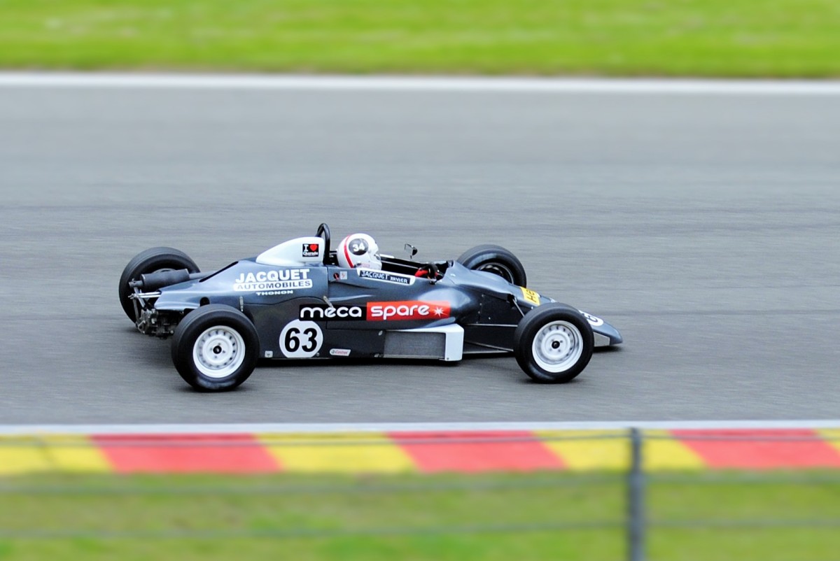X.Jacquet auf VAN DIEMEN, Mitzieher beim Rennen des Monoposto Racing Club & Ford Kent,Spa Summer Classic 15.6.2013.