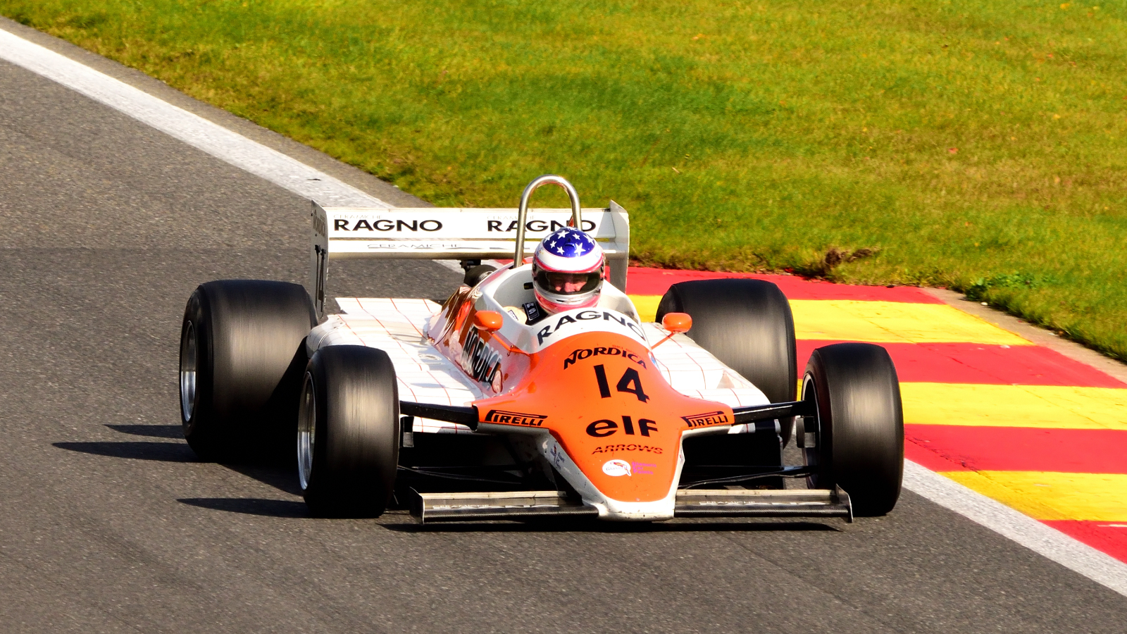 14 ARROWS A4 (1982), Fahrer: D'AUBREBY Patrick (FRA)Hier beim 6h Classic Rennen am 30.09.2023 Rahmenprogramm MASTERS RACING LEGENDS ~ F1 CARS 1966-1985in Spa Francorchamps 
