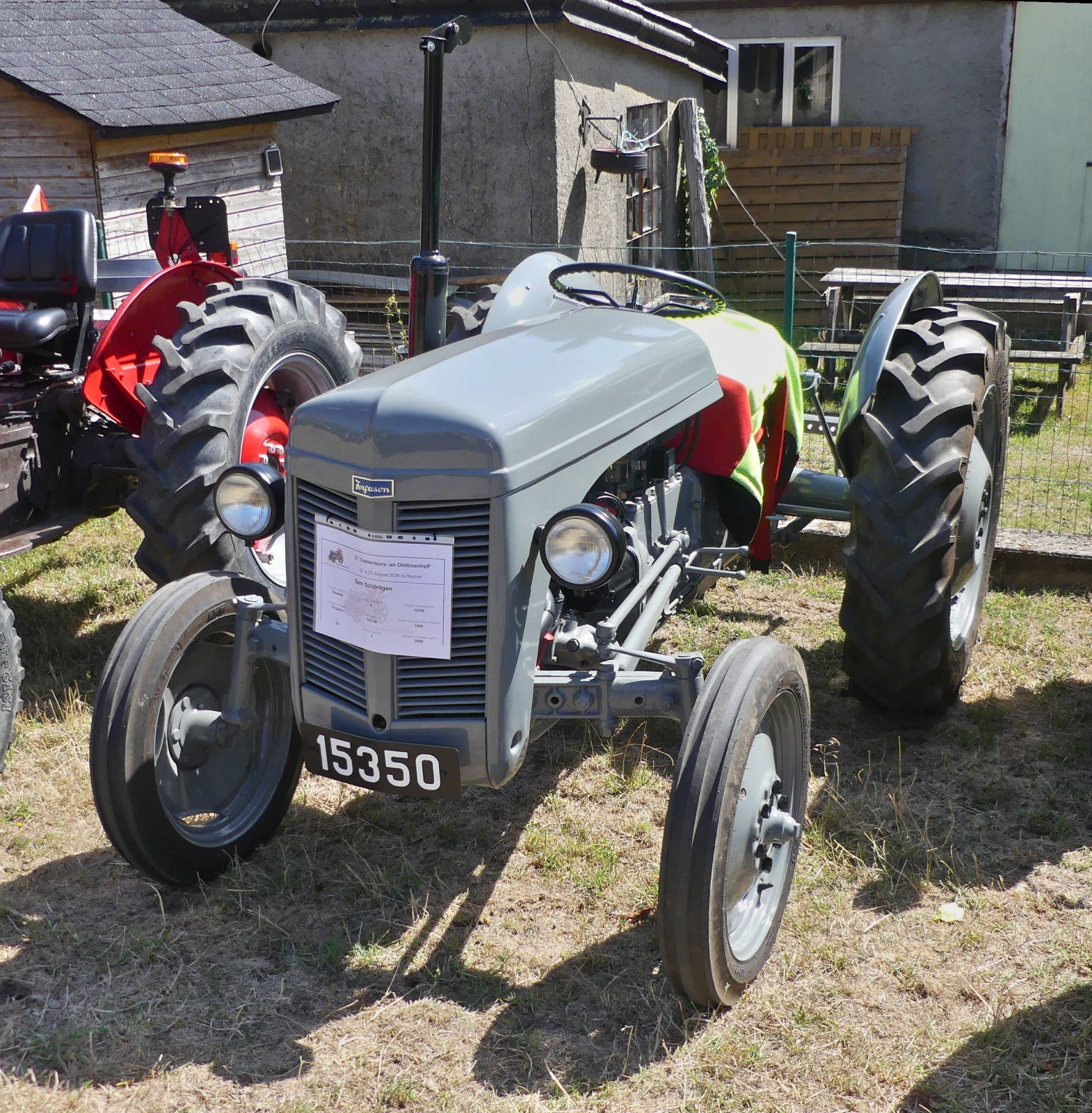 Auch dieser Ferguson TED 20, BJ 1950, 27 PS, 4Zyl., war beim Oldtimertreffen in Nocher vor Ort. 23.08.2026