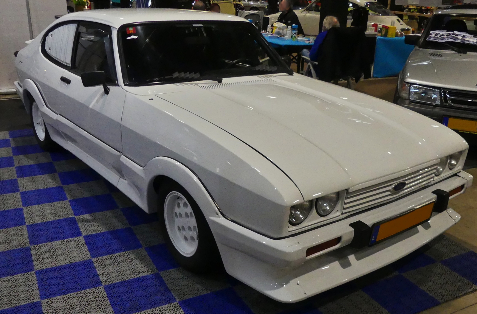 Auch dieser Ford Capri, war beim Autojumble in Luxemburg zu sehen. 03.2026
