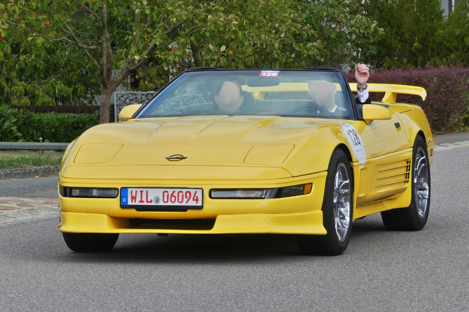 Chevrolet Corvette, bei der Luxemburg Classic Rallye im Bild festgehalten. 11.09.2026