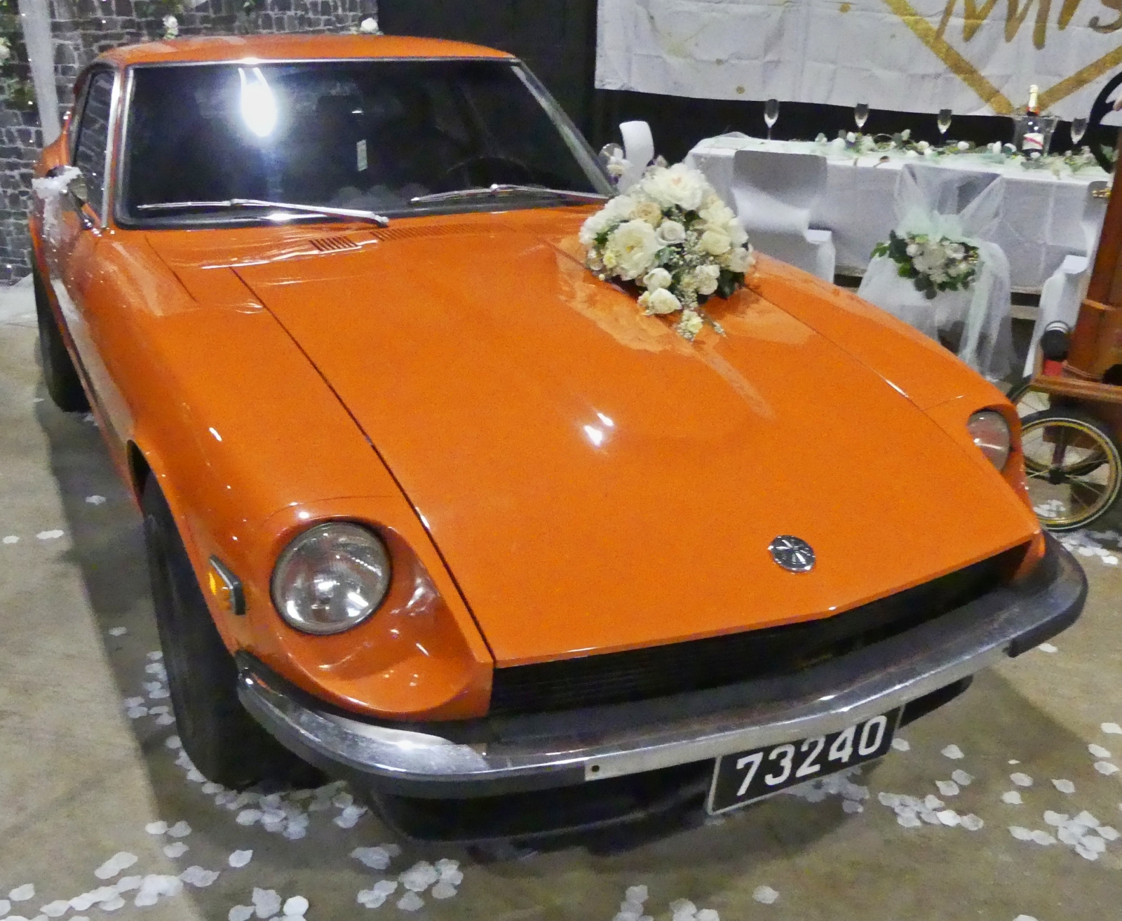 Datsun 240 Z war beim Autojumble in Luxemburg zu sehen. 03.2026