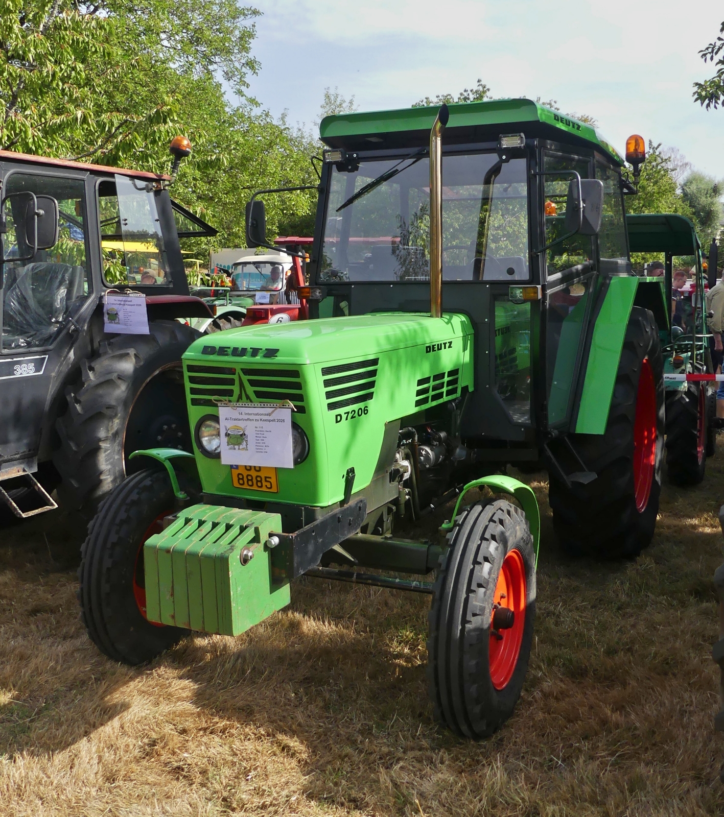 Deutz 7206, BJ 1978, 80 PS, gesehen beim Traktorentreffen in Keispelt. 09.08.2026