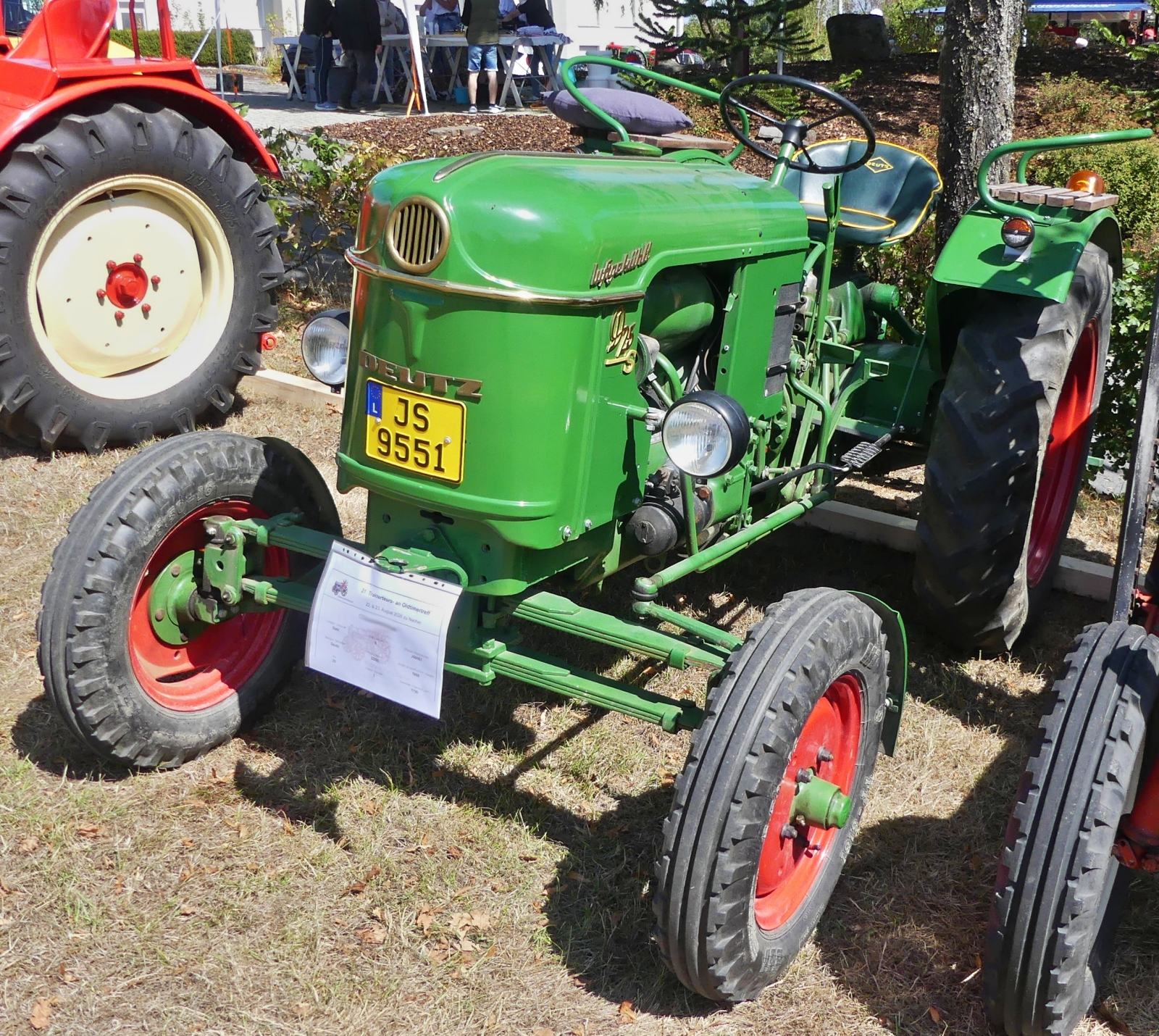 Deutz D 25 S, BJ 1959, 25 PS, 2Zyl, war zum Oldtimertreffen nach Nocher gekommen. 23.08.2026