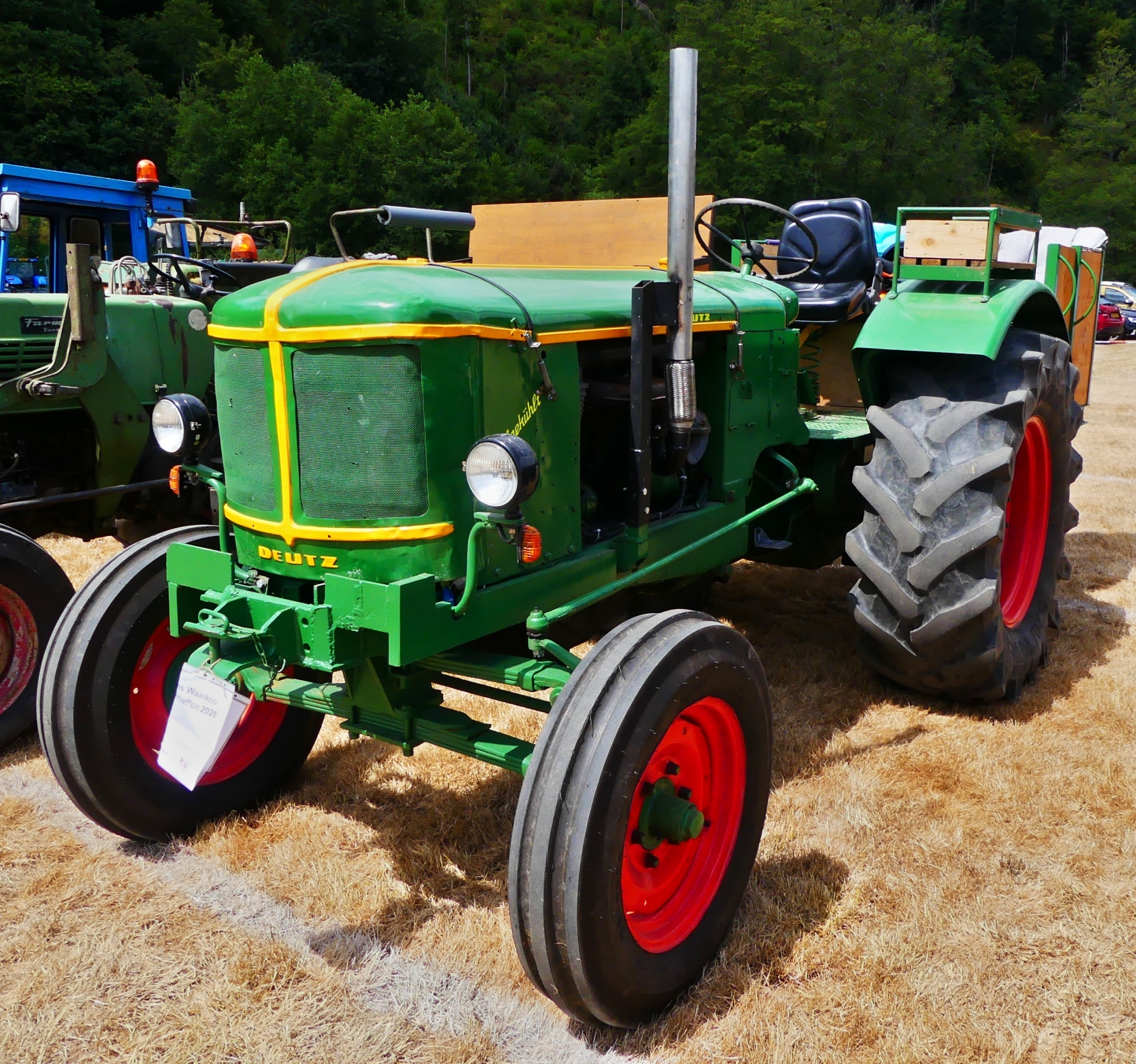 Deutz F4L514, BJ 1952, 5322 ccm, 60 PS, aufgenommen beim Oldtimertreffen in Warken. 19.07.2026