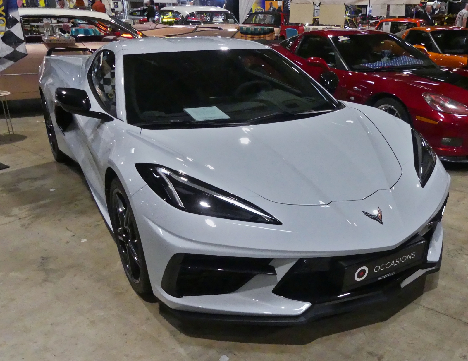 Dieser Chevrolet Corvette wurde beim Autojumble in Luxemburg zum Verkauf angeboten. 03.2026