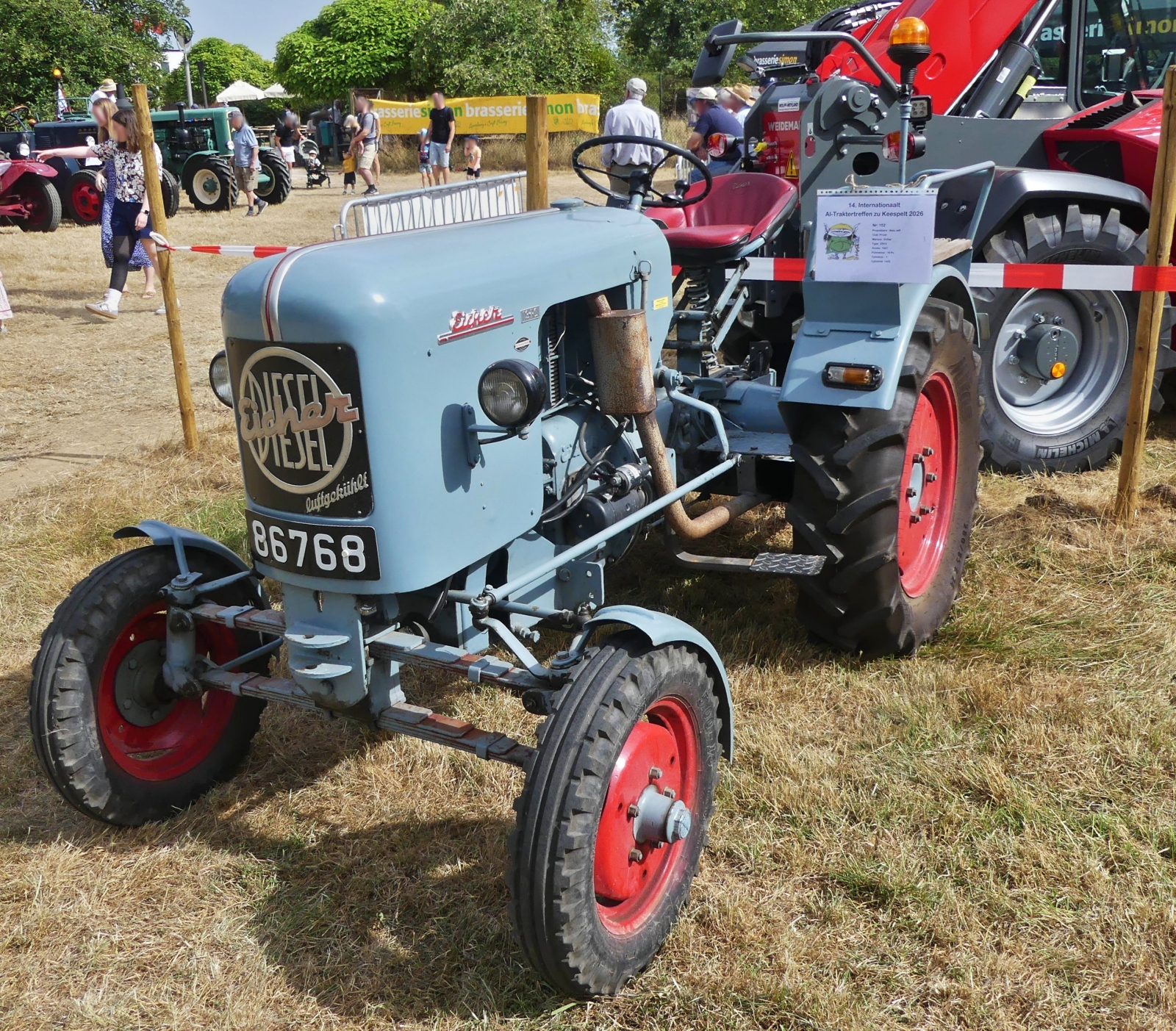 Eicher ED 13, BJ 1957, 16 PS, 1Zyl, 1425 ccm, aufgenommen beim traktorentreffen in Keispelt. 09.08.2026