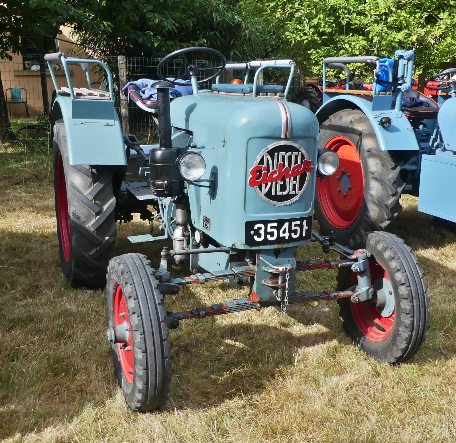 Eicher EKL 15, BJ 1956, 16 PS, 1Zyl, 1415 ccm, war beim Traktortreffen in Keispelt zu sehen. 09.08.2026