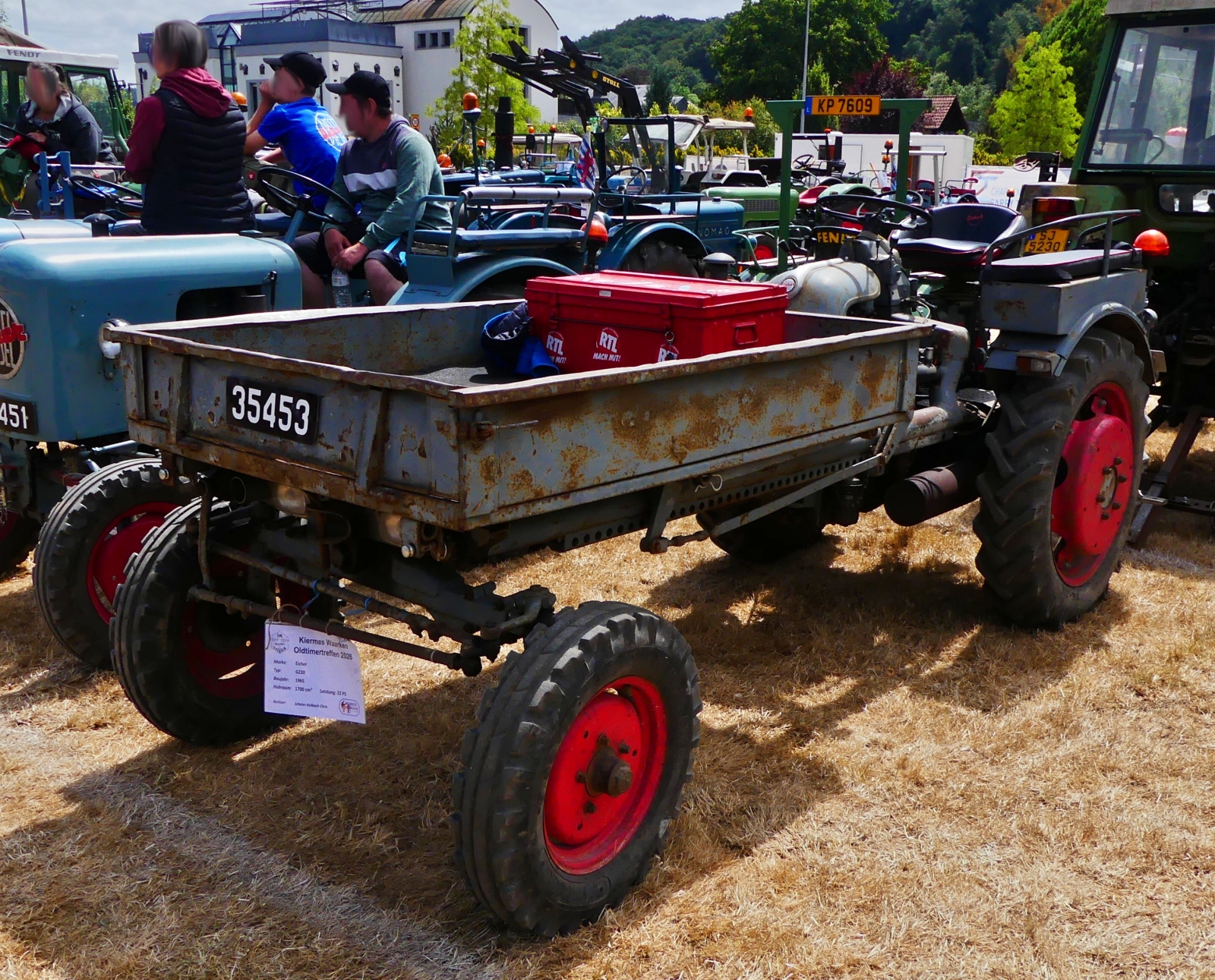 Eicher G220, BJ 1965, 1700 ccm, 22 PS, stand beim Oldtimertreffen in Warken abgestellt. 19.07.2026