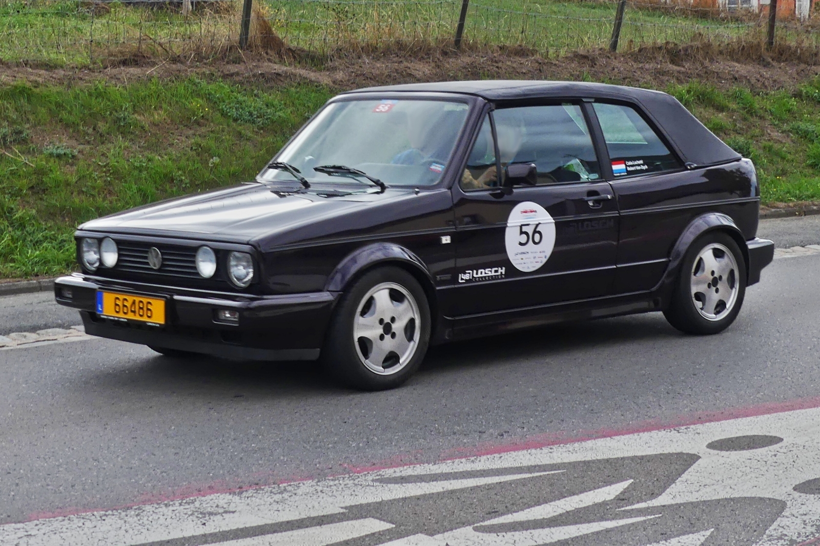 Golf Cabrio, BJ 1993, war als Teilnehmer bei der Luxemburg Classic Rallye dabei. 11.09.2026 