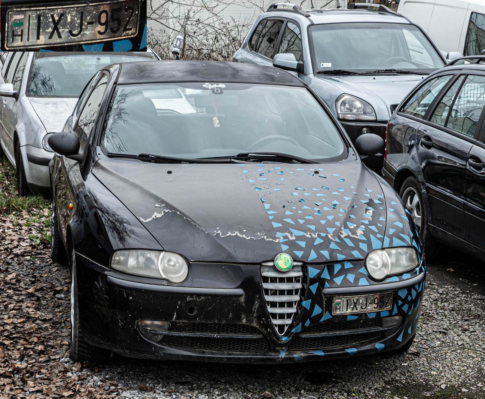 Hier ist ein Alfa-Romeo 147 (erste Generation, pre-Facelift, dreit�rer). Foto: Februar, 2026.