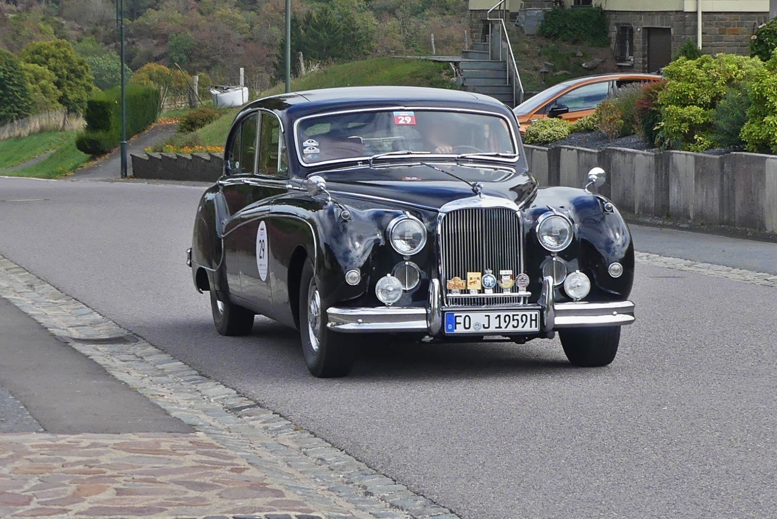 Jaguar Mark IX, BJ 1959, machte bei der Luxemburg Classic Rallye mit. 11.09.2026