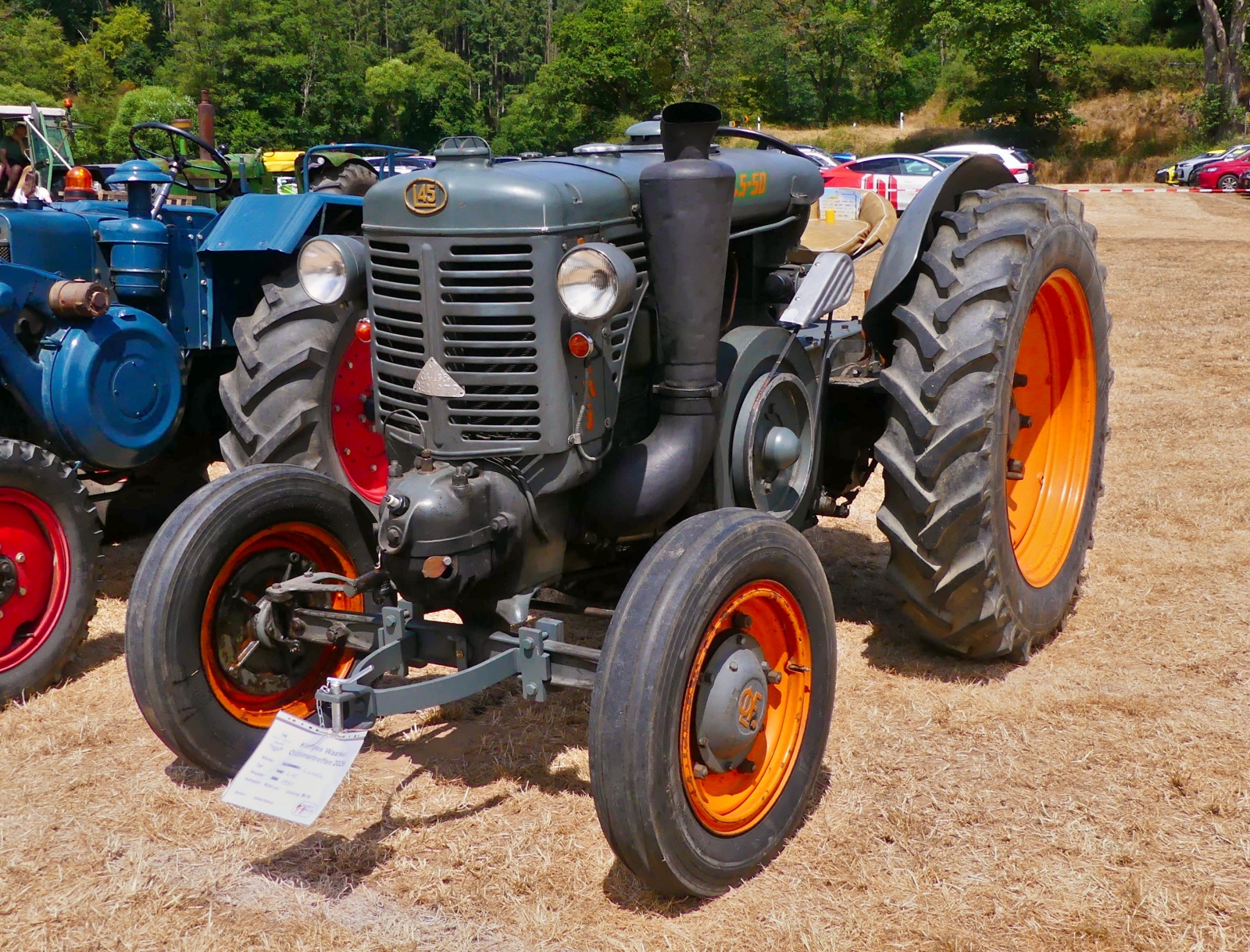 Landini L 45, BJ 1951, 9500 ccm, 45 PS, gesehen beim Oldtimertreffen in Warken. 19.07.2026