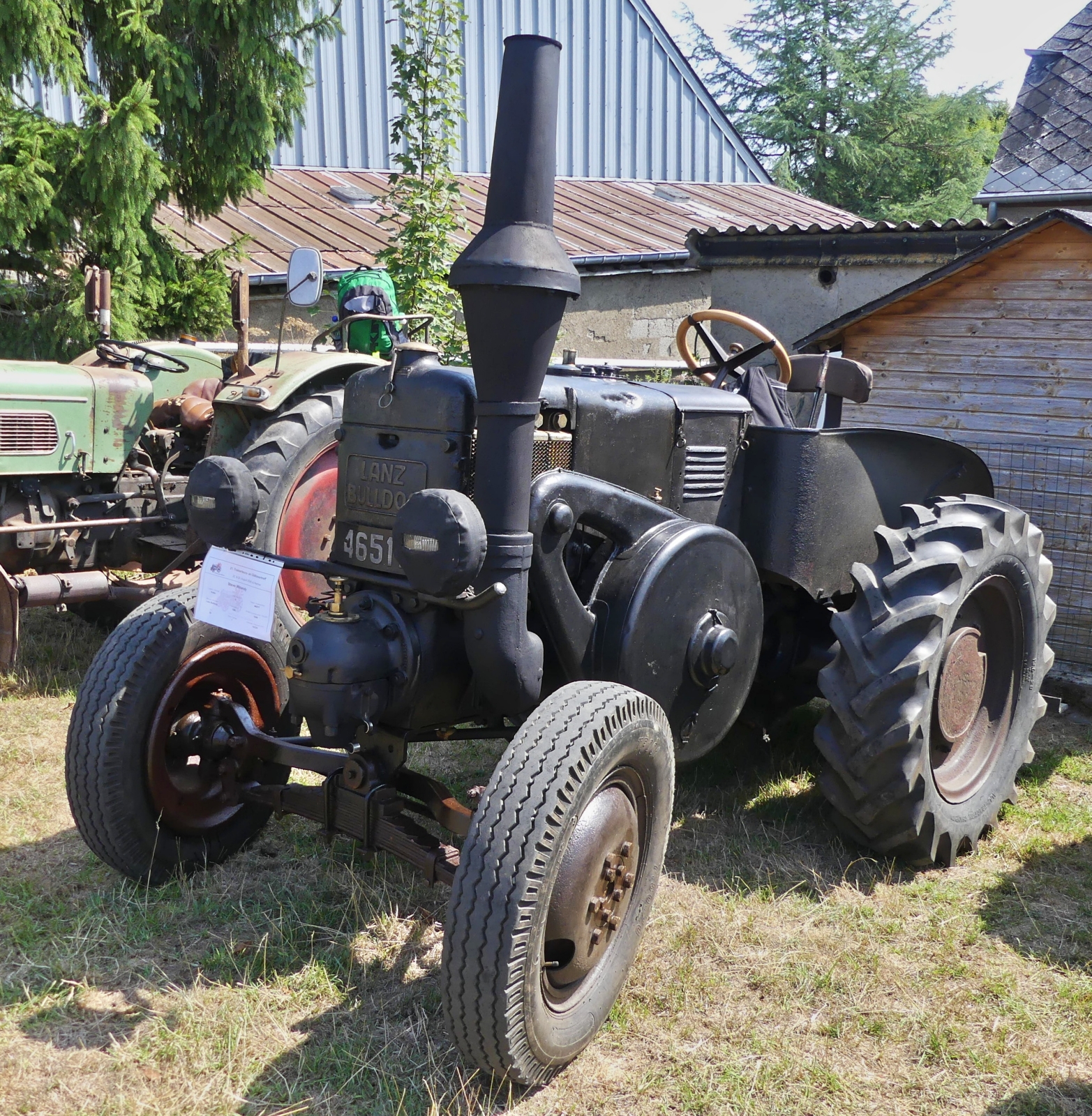 Lanz Bulldog 1506, BJ 1944, 55 PS, 1Zyl, 10330 ccm, war beim Oldtimertreffen in Nocher zu sehen. 23.08.2026