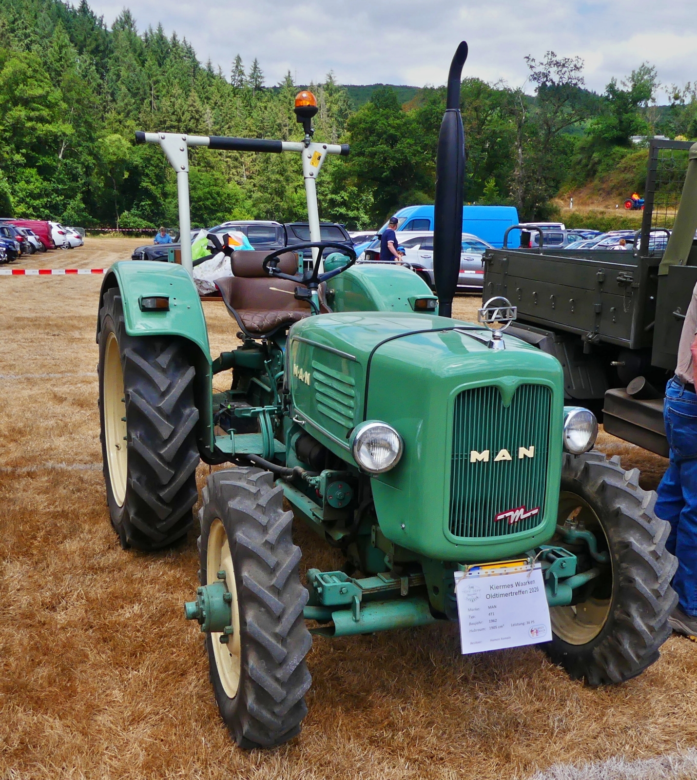 MAN 4T1, Allrad BJ 1962, 1905 ccm, 36 PS, gesehen beim Oldtimertreffen in Warken. 19.07.2026
