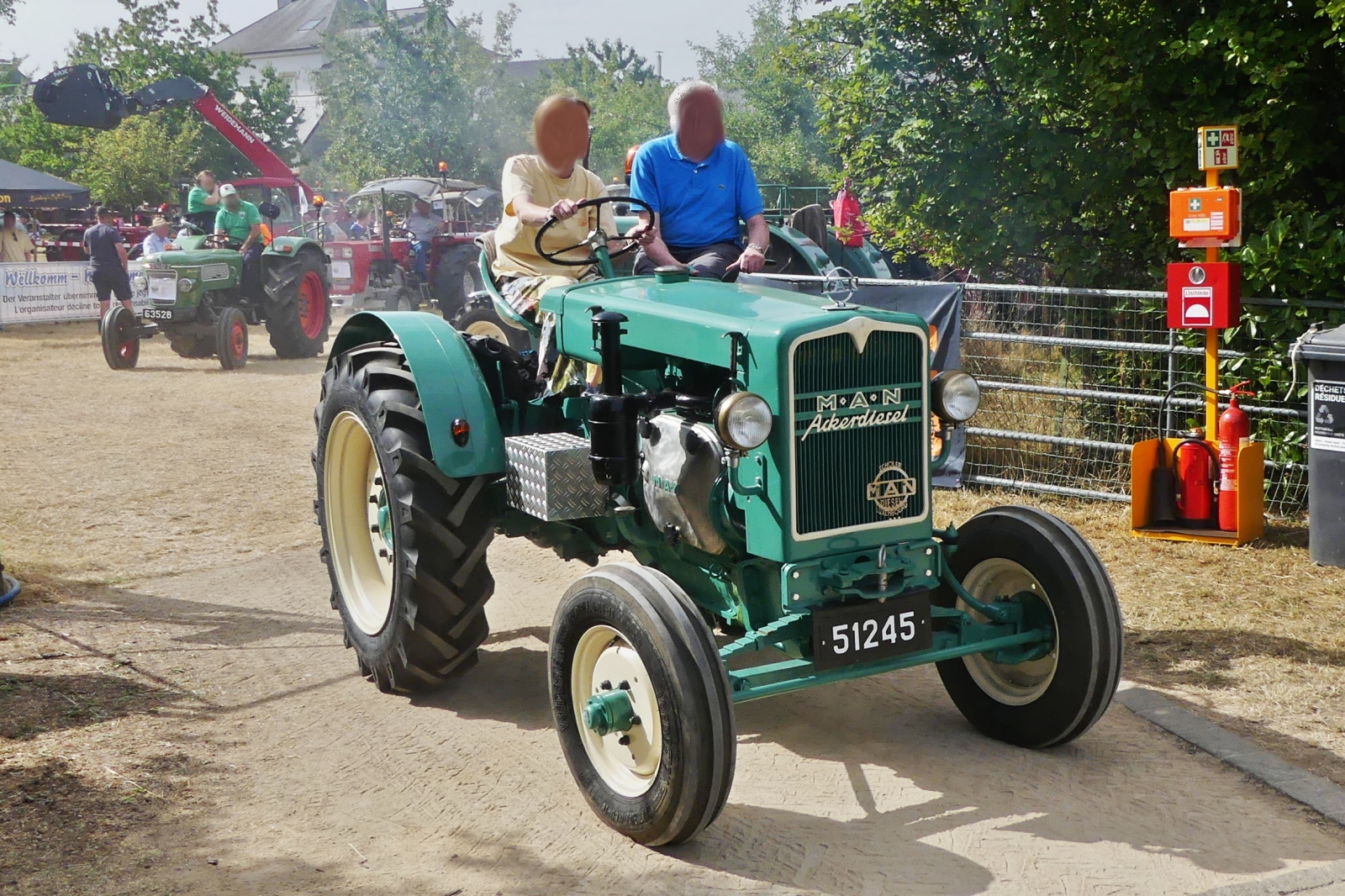 MAN Ackerdiesel, nahm an der Rundfahrt, beim Traktorentreffen in Keispelt mit. 09.08.2026