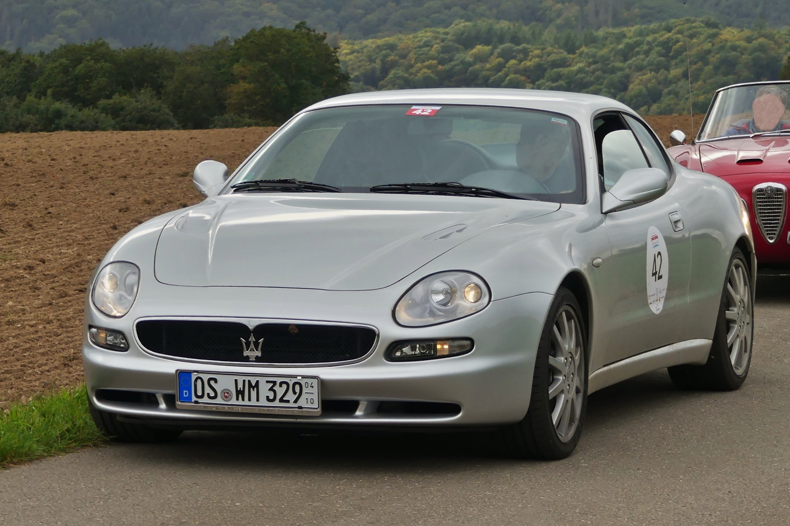 Maserati 3200 GT war als Teilnehmer bei der Luxemburg Classic Rallye im Norden von Luxemburg dabei. 29.09.2023 