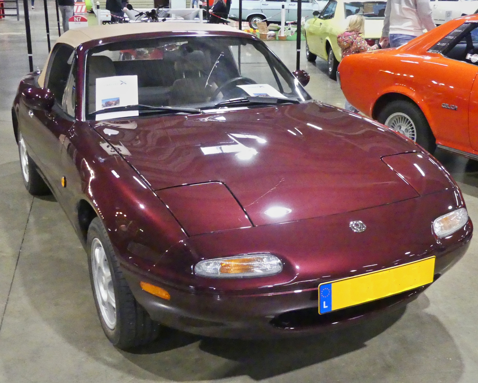 Mazda MX-5 „NA“, BJ 1996, 1598 ccm, 90 PS, stand beim Autojumble in Luxemburg zum Verkauf. 03.2026