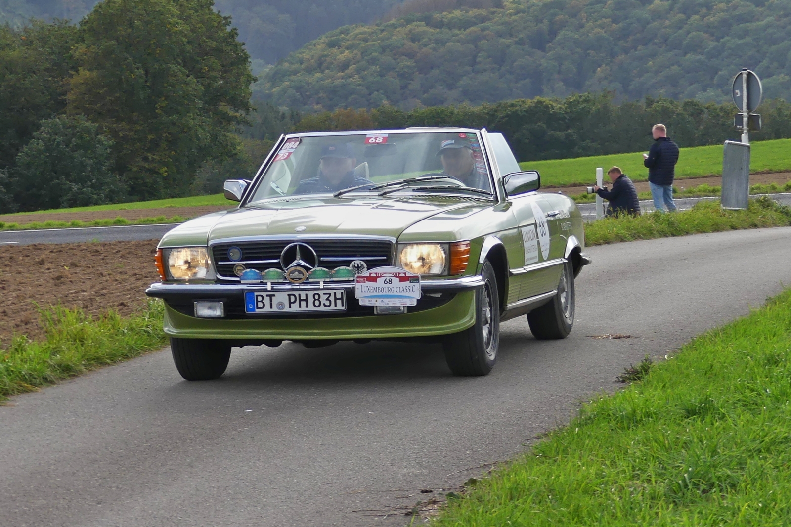 MB 280 SL Cabrio, nahm an der Luxemburg Classic Rallye teil. 29.09.2023