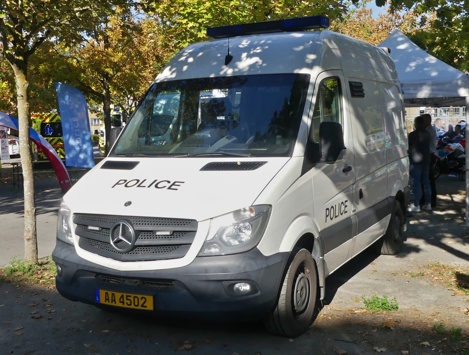 Mercedes Benz Sprinter, der luxemburgischen Polizei, konnte am tag des Zivilschutzes in Diekirch besichtigt werden. 29.09.206 