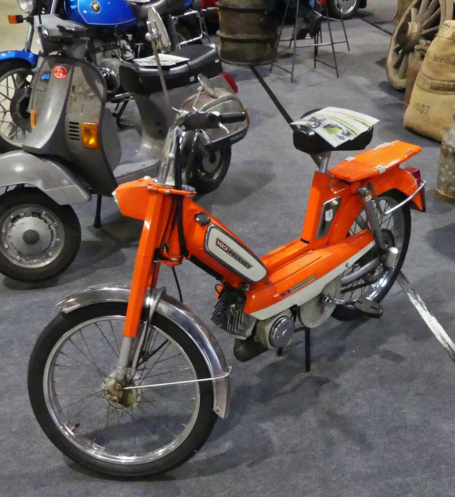 Moped Peugeot 103, war beim Autojumble in Luxemburg zu sehen. 03.2026