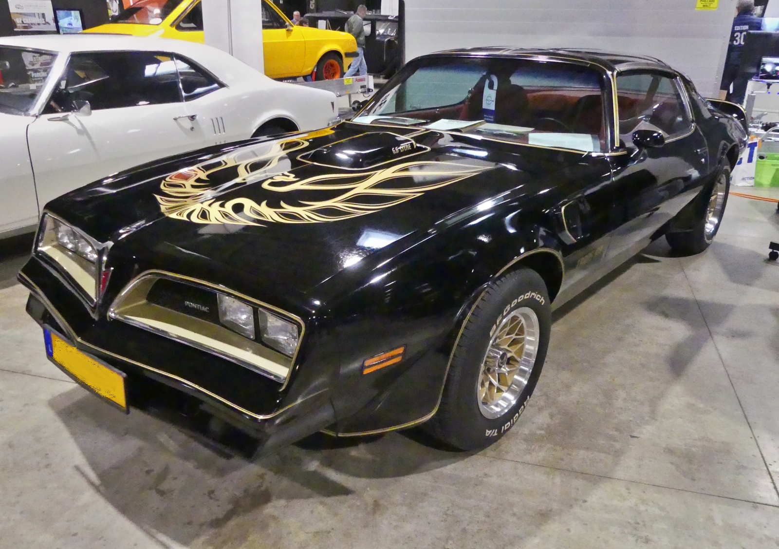 Pontiac Tran Am Y82 Black Special Edition, BJ 1978, beim Autojumble in Luxemburg im Bild festgehalten. 03.2026