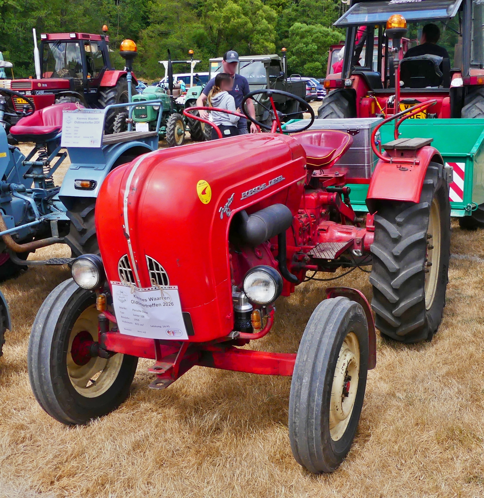 Porsche Diesel Junior 108, BJ 1959, 822 ccm, 14 PS, War zum Oldtimertreffen in Warken gekommen. 19.06.2026